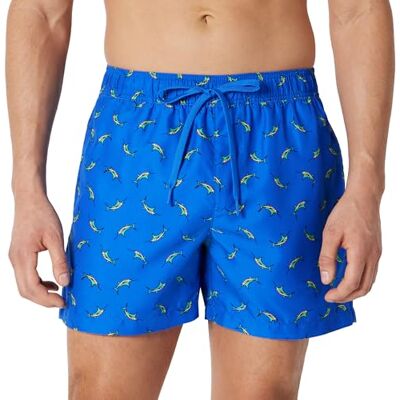 Amazon Essentials Herren Badehose mit Netzfutter, Taschen und Kordelzugverschluss, Kräftiges Blau Schwertfisch, XL Amazon Essentials Herren Badehose mit Netzfutter, Taschen und Kordelzugverschluss, Kräftiges Blau Schwertfisch, XL