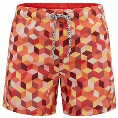 RIPT Jungen Essentials Quick Dry UV 50 Sonnenschutz Badeshorts Badehose, Orange Geometrischer Druck, 7-8 Jahre RIPT Jungen Essentials Quick Dry UV 50 Sonnenschutz Badeshorts Badehose, Orange Geometrischer Druck, 7-8 Jahre