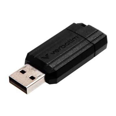 Verbatim Pinstripe USB-Stick 128 GB, Leichter und praktischer Stick in Streifenoptik, mit Schiebemechanismus, schwarz Verbatim Pinstripe USB-Stick 128 GB, Leichter und praktischer Stick in Streifenoptik, mit Schiebemechanismus, schwarz