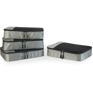 Amazon Essentials 4-teiliges Packwürfel-Reisezubehörset, Gepäckorganizer mit Doppelreißverschluss, Netzoberseite, 100% Polyester, mittelgroß, grau (früher Amazon Basics) Amazon Essentials 4-teiliges Packwürfel-Reisezubehörset, Gepäckorganizer mit Doppelreißverschluss, Netzoberseite, 100% Polyester, mittelgroß, grau (früher Amazon Basics)
