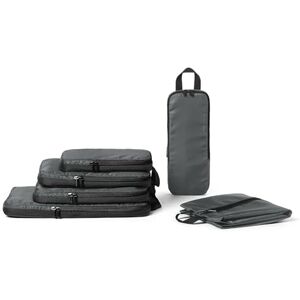Amazon Essentials Ultraleichte Kompressions-Packwürfel mit Reißverschluss, 6er-Set, Grau Amazon Essentials Ultraleichte Kompressions-Packwürfel mit Reißverschluss, 6er-Set, Grau