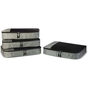 Amazon Essentials 4-teiliges Packwürfel-Reisezubehörset, Gepäckorganizer mit Doppelreißverschluss, Netzoberseite, 100% Polyester, groß, grau (früher Amazon Basics) Amazon Essentials 4-teiliges Packwürfel-Reisezubehörset, Gepäckorganizer mit Doppelreißverschluss, Netzoberseite, 100% Polyester, groß, grau (früher Amazon Basics)