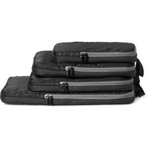 Amazon Essentials Ultraleichte Kompressions-Packwürfel mit Reißverschluss, 4er-Set, Schwarz Amazon Essentials Ultraleichte Kompressions-Packwürfel mit Reißverschluss, 4er-Set, Schwarz