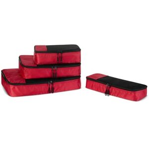 Amazon Essentials 4-teiliges Packwürfel-Reisezubehörset, Gepäckorganizer mit doppeltem Reißverschluss, Netzoberseite, Polyester, klein/mittel/groß/schmal, rot (früher Amazon Basics) Amazon Essentials 4-teiliges Packwürfel-Reisezubehörset, Gepäckorganizer mit doppeltem Reißverschluss, Netzoberseite, Polyester, klein/mittel/groß/schmal, rot (früher Amazon Basics)