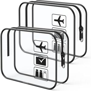 vonsera 2 Stück Kulturtasche Transparent, Reise Kosmetiktasche Durchsichtig, TSA-geprüft Beutel Flugzeug Handgepäck Wasserdicht, Kulturtaschen für Herren, Damen, Kinder vonsera 2 Stück Kulturtasche Transparent, Reise Kosmetiktasche Durchsichtig, TSA-geprüft Beutel Flugzeug Handgepäck Wasserdicht, Kulturtaschen für Herren, Damen, Kinder