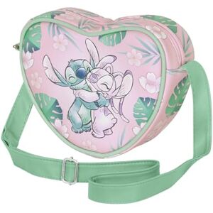 Disney Lilo und Stitch Hug-Casual Herz Schultertasche, Rosa, 21 x 15,5 cm Disney Lilo und Stitch Hug-Casual Herz Schultertasche, Rosa, 21 x 15,5 cm