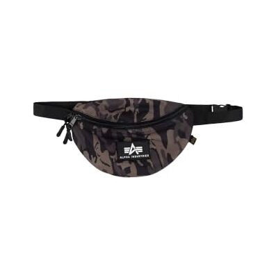 Alpha Rubber Print Waistbag Unisex Umhängetasche Black Camo Alpha Rubber Print Waistbag Unisex Umhängetasche Black Camo