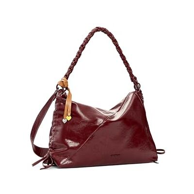 Desigual Schultertasche Umhängetasche Rodio Leiria Shoulder Bag Garnet weinrot Desigual Schultertasche Umhängetasche Rodio Leiria Shoulder Bag Garnet weinrot
