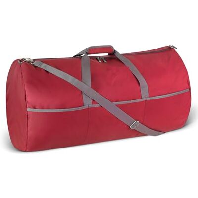 Amazon Essentials 82,3cm extra große faltbare Nylon-Reisetasche für Reisen/Aufbewahrung mit Reißverschlusstaschen, 150l, 22,7kg Tragkraft, rot (früher Amazon Basics) Amazon Essentials 82,3cm extra große faltbare Nylon-Reisetasche für Reisen/Aufbewahrung mit Reißverschlusstaschen, 150l, 22,7kg Tragkraft, rot (früher Amazon Basics)