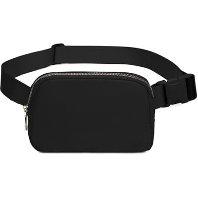 Miss Lulu Unisex Mini-Gürteltasche mit verstellbarem Riemen, kleine Hüfttasche für Workout, Laufen, Reisen, Wandern, Schwarz, Gürteltasche Miss Lulu Unisex Mini-Gürteltasche mit verstellbarem Riemen, kleine Hüfttasche für Workout, Laufen, Reisen, Wandern, Schwarz, Gürteltasche