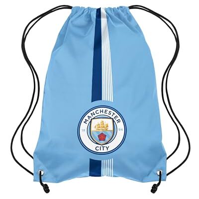 FOCO Offizielles Lizenzprodukt Ultra-Action-Fußball-Sporttasche mit Kordelzug (Manchester City FC) FOCO Offizielles Lizenzprodukt Ultra-Action-Fußball-Sporttasche mit Kordelzug (Manchester City FC)