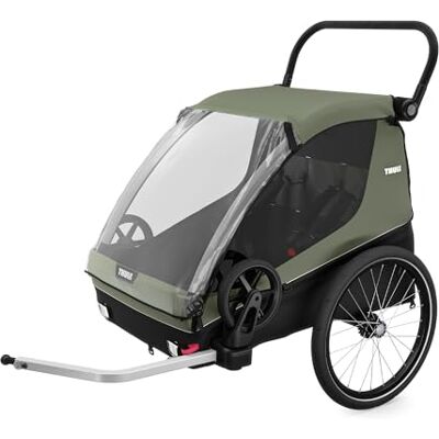 Thule Courier Kinder-, Hunde- Und Lastenfahrradanhänger Vintage Green, One-Size Thule Courier Kinder-, Hunde- Und Lastenfahrradanhänger Vintage Green, One-Size