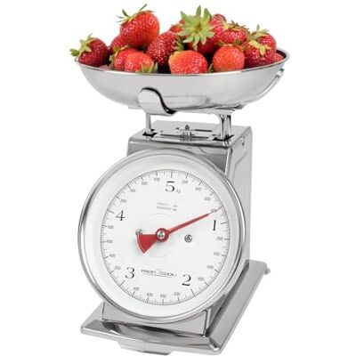Profi Cook ProfiCook Küchenwaage ohne Batterie Küchenwaage Retro analog bis 5kg mit Tara-Funktion Waage für die Küche ohne Batterie/Strom nutzbar inkl. Edelstahl Schüssel Retro-Küchenwaage PC KW 1247 Profi Cook ProfiCook Küchenwaage ohne Batterie Küchenwaage Retro analog bis 5kg mit Tara-Funktion Waage für die Küche ohne Batterie/Strom nutzbar inkl. Edelstahl Schüssel Retro-Küchenwaage PC KW 1247