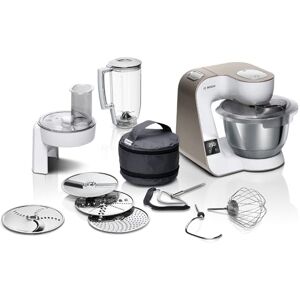 Bosch Küchenmaschine Serie 4, integrierte Waage, Mixer 1,25 L, Edelstahl-Schüssel 3,9 L, Profi-Knethaken, Schnee-, Silikonbesen, Durchlaufschnitzler, 4 Scheiben, 1000 W, weiß, MUM5XW20 Bosch Küchenmaschine Serie 4, integrierte Waage, Mixer 1,25 L, Edelstahl-Schüssel 3,9 L, Profi-Knethaken, Schnee-, Silikonbesen, Durchlaufschnitzler, 4 Scheiben, 1000 W, weiß, MUM5XW20