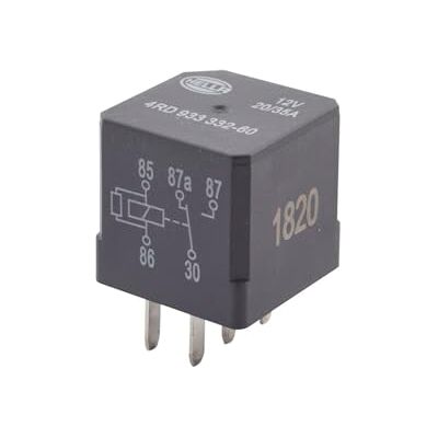 HELLA 4RD 007 794-031 Relais, Arbeitsstrom 12V 5-polig Schaltbild: W2 Stecker: B1 Öffner/Schließer/Wechsler Farbe: schwarz mit Halter HELLA 4RD 007 794-031 Relais, Arbeitsstrom 12V 5-polig Schaltbild: W2 Stecker: B1 Öffner/Schließer/Wechsler Farbe: schwarz mit Halter