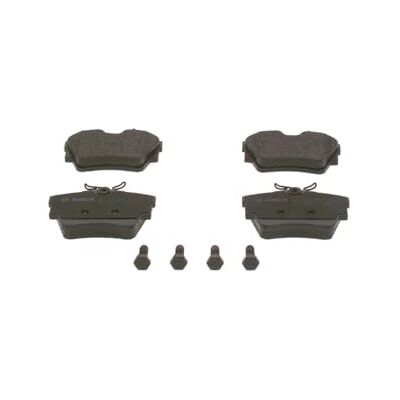 Bosch BP378 Auto Bremsbeläge hinten -Qualität für leises Bremsen mit wenig Staub ECE-R90 zertifiziert kupferfrei 1 Set mit 4 Bremsbelägen Mit Zubehör Bosch BP378 Auto Bremsbeläge hinten -Qualität für leises Bremsen mit wenig Staub ECE-R90 zertifiziert kupferfrei 1 Set mit 4 Bremsbelägen Mit Zubehör