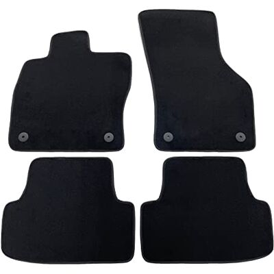MTC Automotive Fußmatten für VW Golf 7 VII 2012-2019 / Golf 8 2019 passgenau aus hochwertigem Velours, Schwarz MTC Automotive Fußmatten für VW Golf 7 VII 2012-2019 / Golf 8 2019 passgenau aus hochwertigem Velours, Schwarz