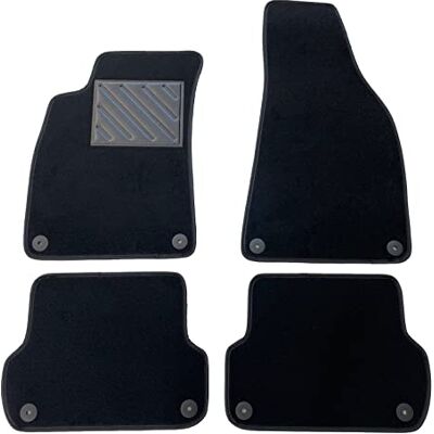 MTC Automotive Fußmatten für Seat Exeo 2008-2013, passgenau, rutschfest, Absatzschoner aus verstärktem Gummi, Befestigungsknöpfe MTC Automotive Fußmatten für Seat Exeo 2008-2013, passgenau, rutschfest, Absatzschoner aus verstärktem Gummi, Befestigungsknöpfe