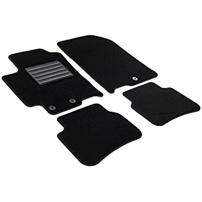 MTM MDM SP-7542 Fußmatten Velours Autoteppich passend für Kia Stonic (auch Mild Hybrid) 09.2017>, black MTM MDM SP-7542 Fußmatten Velours Autoteppich passend für Kia Stonic (auch Mild Hybrid) 09.2017>, black
