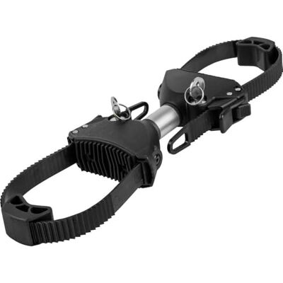EUFAB 11579 Strap-Rahmenhalter beidseitig, abschließbar, 15 cm Länge, Silber, Schwarz EUFAB 11579 Strap-Rahmenhalter beidseitig, abschließbar, 15 cm Länge, Silber, Schwarz