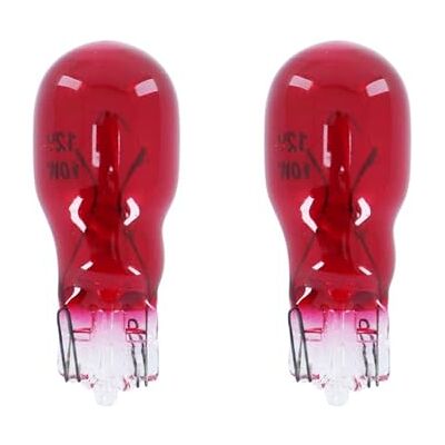 cyclingcolors 2x Glühbirne glühlampe 12V 10W T13 W2.1x9.5D glassockel lampe wedge auto motorrad moped roller kennzeichenbeleuchtung rückfahrlicht blinker, rot cyclingcolors 2x Glühbirne glühlampe 12V 10W T13 W2.1x9.5D glassockel lampe wedge auto motorrad moped roller kennzeichenbeleuchtung rückfahrlicht blinker, rot