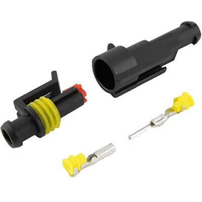 SeKi 10 x KFZ Kabel Steckverbinder 1-polig/Schnellverbinder; IP67 wasserdicht; für Auto Motorrad Boot SeKi 10 x KFZ Kabel Steckverbinder 1-polig/Schnellverbinder; IP67 wasserdicht; für Auto Motorrad Boot