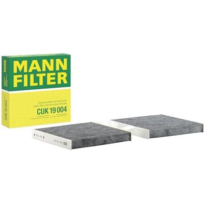 MANN-FILTER CUK 19 004 Innenraumfilter/Kabinenluftfilter Pollenfilter mit Aktivkohle für Pkw + Transporter MANN-FILTER CUK 19 004 Innenraumfilter/Kabinenluftfilter Pollenfilter mit Aktivkohle für Pkw + Transporter