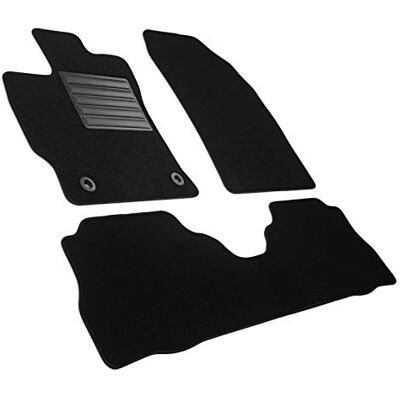 MTM MDM SP-7645 Fußmatten Velours Autoteppich passend für Toyota Prius + 2011>2018, black MTM MDM SP-7645 Fußmatten Velours Autoteppich passend für Toyota Prius + 2011>2018, black