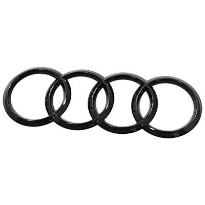 Audi 4M8071802 Zeichen Heckklappe Ringe Black Edition Emblem Blackline Logo schwarz Audi 4M8071802 Zeichen Heckklappe Ringe Black Edition Emblem Blackline Logo schwarz
