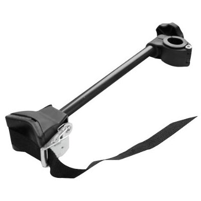 EUFAB 11231 Rahmenhalter lang, für U-Bügelrohr: Ø 2,5-3,0 cm, 30 cm Länge, Schwarz EUFAB 11231 Rahmenhalter lang, für U-Bügelrohr: Ø 2,5-3,0 cm, 30 cm Länge, Schwarz