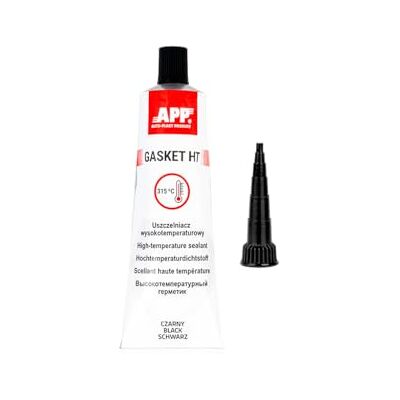 AUTO-PLAST PRODUKT APP Gasket HT Dichtmasse Motor – Hochtemperatur Silikon bis 315 °C Schwarze RTV-Dichtung für Ölwanne, Wasserpumpe, Getriebe, Thermostat, Holzofen und Kamin 105 g AUTO-PLAST PRODUKT APP Gasket HT Dichtmasse Motor – Hochtemperatur Silikon bis 315 °C Schwarze RTV-Dichtung für Ölwanne, Wasserpumpe, Getriebe, Thermostat, Holzofen und Kamin 105 g