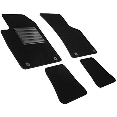 MTM MDM SP-263 Fußmatten Velours Autoteppich passend für Audi TT (8N) 1998>2006, black MTM MDM SP-263 Fußmatten Velours Autoteppich passend für Audi TT (8N) 1998>2006, black