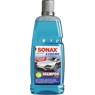 SONAX XTREME Shampoo 2 in 1 (1 Liter) Autoshampoo Konzentrat ohne Abledern zur Reinigung lackierter Oberflächen, Metall, Glas, Kunststoff & Gummi Art-Nr. 02153000 SONAX XTREME Shampoo 2 in 1 (1 Liter) Autoshampoo Konzentrat ohne Abledern zur Reinigung lackierter Oberflächen, Metall, Glas, Kunststoff & Gummi Art-Nr. 02153000