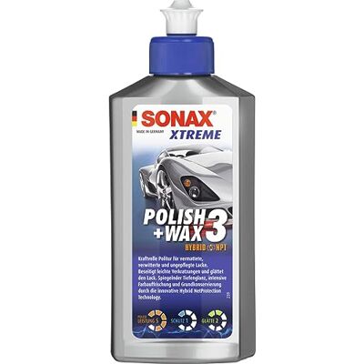 SONAX XTREME Polish+Wax 3 (250 ml) kraftvolle Politur für matte, verwitterte und ungepflegte Lacke Art-Nr. 02021000 SONAX XTREME Polish+Wax 3 (250 ml) kraftvolle Politur für matte, verwitterte und ungepflegte Lacke Art-Nr. 02021000