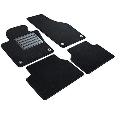 MTM MDM SP-3781 Fußmatten Velours Autoteppich passend für Volkswagen Tiguan 07.2007>04.2016, black MTM MDM SP-3781 Fußmatten Velours Autoteppich passend für Volkswagen Tiguan 07.2007>04.2016, black