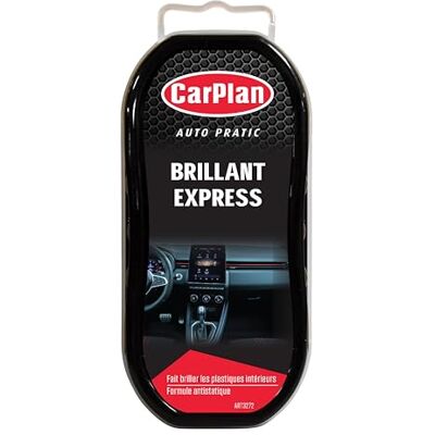 Carplan Auto Pratic Express Shine Schwamm für glänzende Kunststoffe im Innenraum, Schwarz Carplan Auto Pratic Express Shine Schwamm für glänzende Kunststoffe im Innenraum, Schwarz