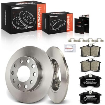 Frankberg Bremsensatz inkl. 2x Bremsscheiben + 4x Bremsbeläge Hinten Kompatibel mit A4 8E2 A4 Avant 8E5 Exeo ST 3R5 A4 Avant 8ED Replace# 1J0698451C, 1J0698451B Frankberg Bremsensatz inkl. 2x Bremsscheiben + 4x Bremsbeläge Hinten Kompatibel mit A4 8E2 A4 Avant 8E5 Exeo ST 3R5 A4 Avant 8ED Replace# 1J0698451C, 1J0698451B