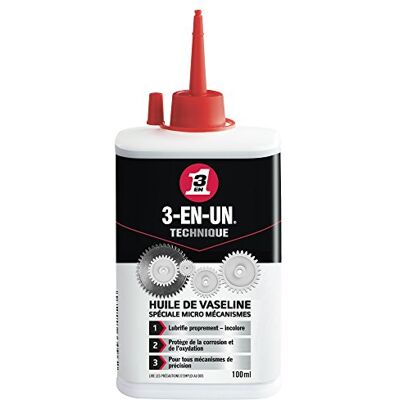 3-EN-UN Technique Vaseline-Öl Burette, extrafein, zieht schnell ein, kompatibel mit allen Metallen, präzise Anwendung und Dosierung möglich, 100 ml 3-EN-UN Technique Vaseline-Öl Burette, extrafein, zieht schnell ein, kompatibel mit allen Metallen, präzise Anwendung und Dosierung möglich, 100 ml