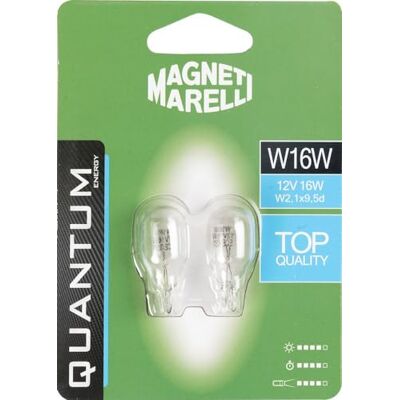 Quantum Energy Magneti Marelli W16W Paar Autolampen aus Glas 12V 16W Anschluss W2,1x9,5D Quantum Energy Magneti Marelli W16W Paar Autolampen aus Glas 12V 16W Anschluss W2,1x9,5D