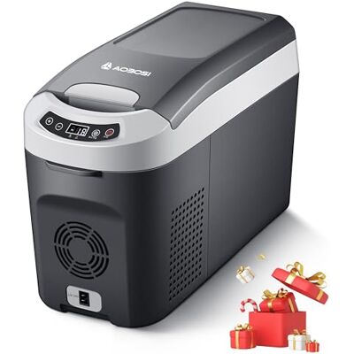 AAOBOSI Kompressor Kühlbox 15 Liter, Kühlbox Auto -15℃~20℃, Elektrisch kühlschrank 12/24V für Auto, Lkw, Boot, Reisemobil AAOBOSI Kompressor Kühlbox 15 Liter, Kühlbox Auto -15℃~20℃, Elektrisch kühlschrank 12/24V für Auto, Lkw, Boot, Reisemobil
