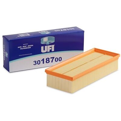 UFI Filters, Luftfilter 30.187.00, Ersatz-Luftfilter, Passend für Autos, Anwendbar auf verschiedene Modelle von Audi, Seat, Skoda und Volkswagen UFI Filters, Luftfilter 30.187.00, Ersatz-Luftfilter, Passend für Autos, Anwendbar auf verschiedene Modelle von Audi, Seat, Skoda und Volkswagen