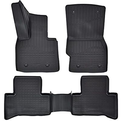 J&J AUTOMOTIVE 3D Gummimatten Auto Matten Fussmatten Kompatibel mit Stelvio ab 2017, Rand cca 4cm, Allwetter, 4Tlg, Premium Qualität J&J AUTOMOTIVE 3D Gummimatten Auto Matten Fussmatten Kompatibel mit Stelvio ab 2017, Rand cca 4cm, Allwetter, 4Tlg, Premium Qualität