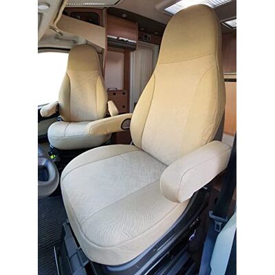 BREMER SITZBEZÜGE Maß Sitzbezüge Schonbezüge Pilotsitze Fahrer & Beifahrer Set kompatibel mit Wohnmobil FIAT Ducato 827 Camelbeige BREMER SITZBEZÜGE Maß Sitzbezüge Schonbezüge Pilotsitze Fahrer & Beifahrer Set kompatibel mit Wohnmobil FIAT Ducato 827 Camelbeige