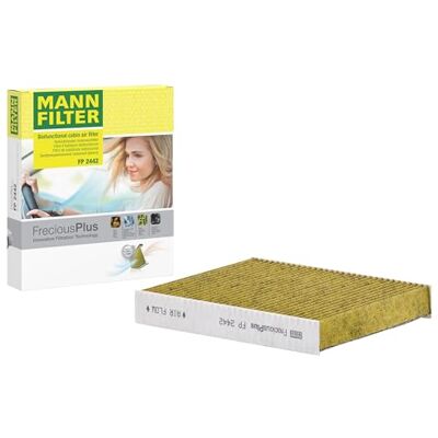 MANN-FILTER FP 2442 Innenraumfilter/Kabinenluftfilter FreciousPlus Biofunktionaler Pollenfilter für Pkw + Transporter MANN-FILTER FP 2442 Innenraumfilter/Kabinenluftfilter FreciousPlus Biofunktionaler Pollenfilter für Pkw + Transporter