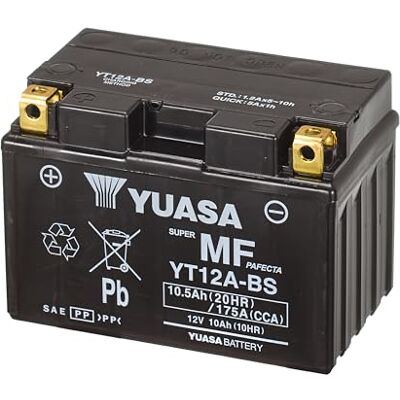 Yuasa YT12A 12V 175 CCA Hochleistungs-VRLA Motorradbatterie Yuasa YT12A 12V 175 CCA Hochleistungs-VRLA Motorradbatterie