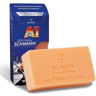 Dr. Wack – A1 DER Politur Premium Schwamm zum Auto-Polieren I Perfekt zum Auftragen aller A1 Polituren I Langlebiger Polier-Schwamm für alle Lacke I Hochwertige Autopflege – Made in Germany Dr. Wack – A1 DER Politur Premium Schwamm zum Auto-Polieren I Perfekt zum Auftragen aller A1 Polituren I Langlebiger Polier-Schwamm für alle Lacke I Hochwertige Autopflege – Made in Germany