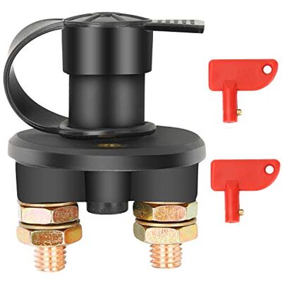 Bolatus Batterieschalter 12V / 24V, Auto Batterie Trennschalter Hauptstromschalter 2 Polig Ein-/Aus-Schalter Kill Switch 6V für Fahrzeug Boot Auto Kfz Bolatus Batterieschalter 12V / 24V, Auto Batterie Trennschalter Hauptstromschalter 2 Polig Ein-/Aus-Schalter Kill Switch 6V für Fahrzeug Boot Auto Kfz