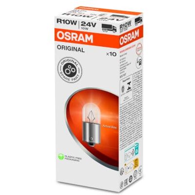 Osram ORIGINAL Kennzeichenbeleuchtung R10W, 5637, 24V, 10er Faltschachtel Osram ORIGINAL Kennzeichenbeleuchtung R10W, 5637, 24V, 10er Faltschachtel