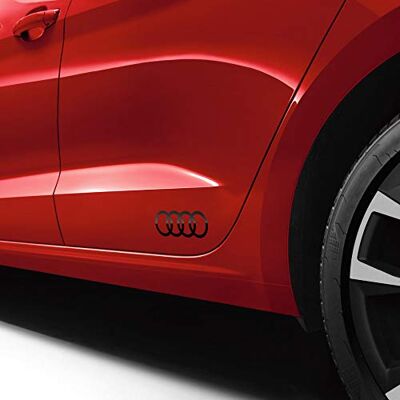 Audi 8W0064317FY9B Dekorfolie Ringe Schriftzug Logo brillantschwarz Audi 8W0064317FY9B Dekorfolie Ringe Schriftzug Logo brillantschwarz