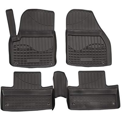 J&J AUTOMOTIVE 3D Gummimatten Auto Matten Fussmatten Kompatibel mit Range Rover Evoque 2011-2018, Rand cca 4cm, Allwetter, 4Tlg, Premium Qualität J&J AUTOMOTIVE 3D Gummimatten Auto Matten Fussmatten Kompatibel mit Range Rover Evoque 2011-2018, Rand cca 4cm, Allwetter, 4Tlg, Premium Qualität